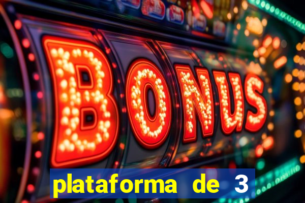 plataforma de 3 reais jogo